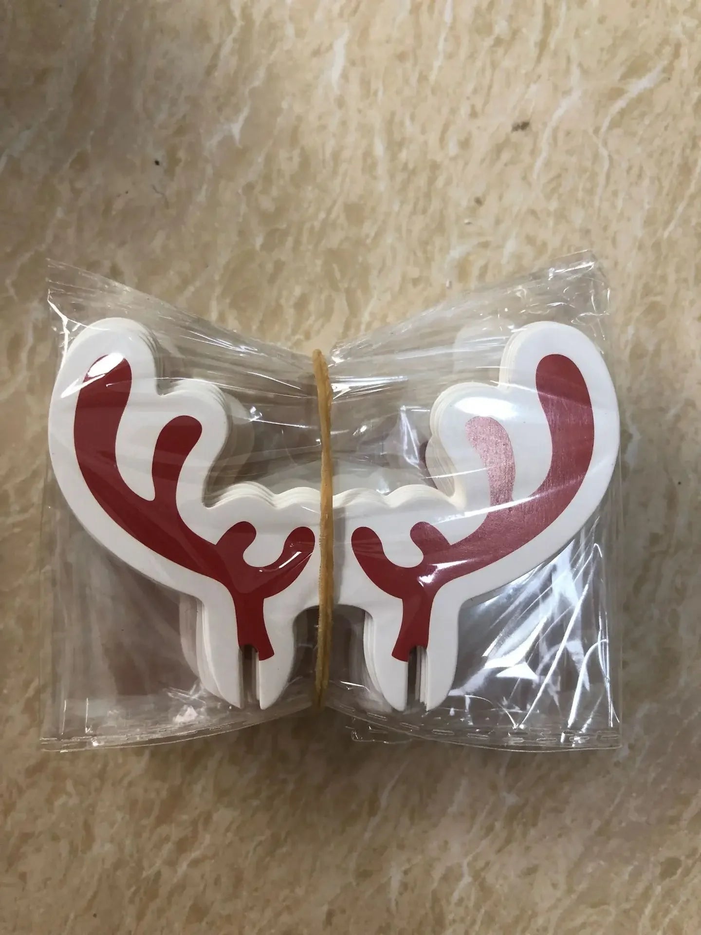 Étiquettes décoratives de Noël pour verres